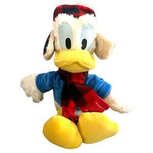 NWT Disney Parks Exclusive "Warm Wishes" Holiday Donald Duck 15" Plush